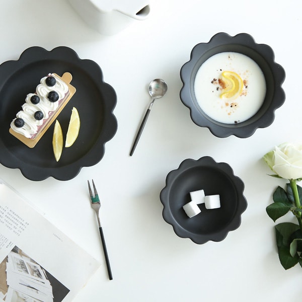 product image for Ceramic Flower Bowl & Plate Set