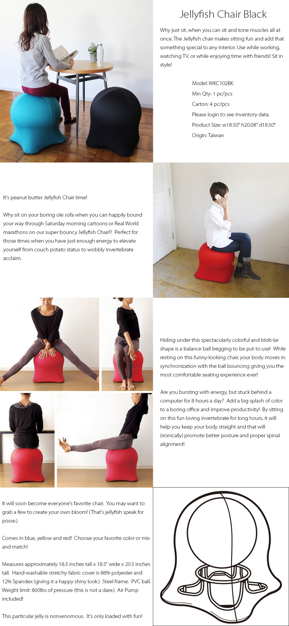 Jellyfish Chair Designed by Time Concept
