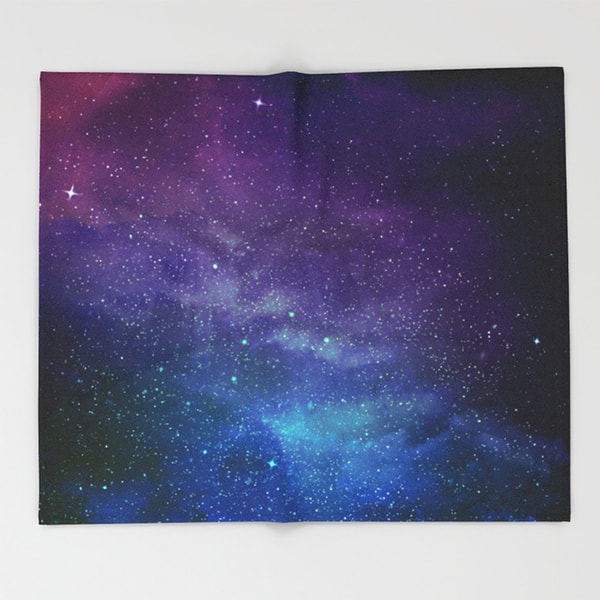 Dreamscene Galaxy Star Fleece Throw Warm Kids Blanket Navy ...