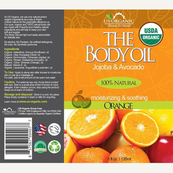 product image for The Body Oil from US Organic