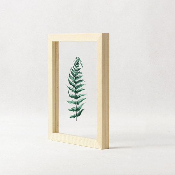 Leaf on Glass Framed Wall Art - ApolloBox