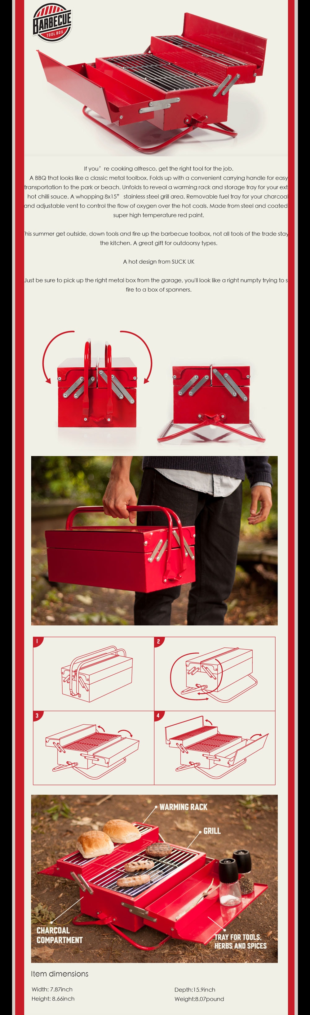 BBQ Toolbox A great gift for outdoorsy types