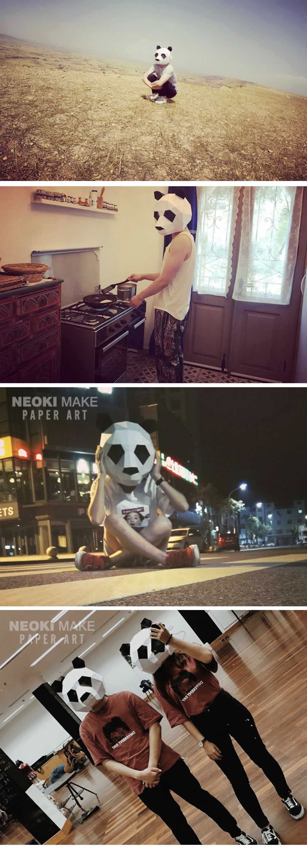 DIY Panda Mask DIY Costume