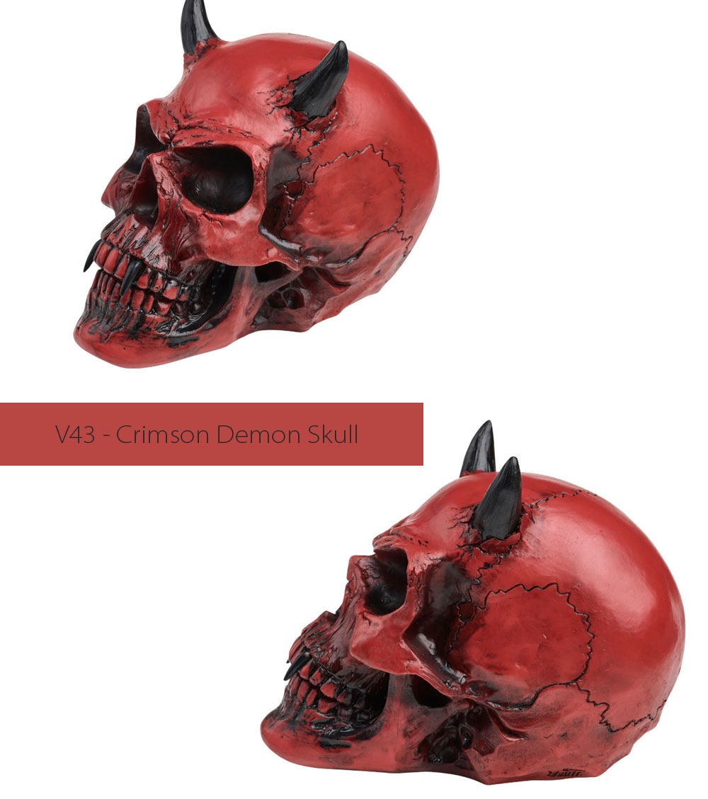 Crimson Demon Skull - ApolloBox