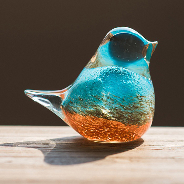 Handmade Art Glass Birds - ApolloBox