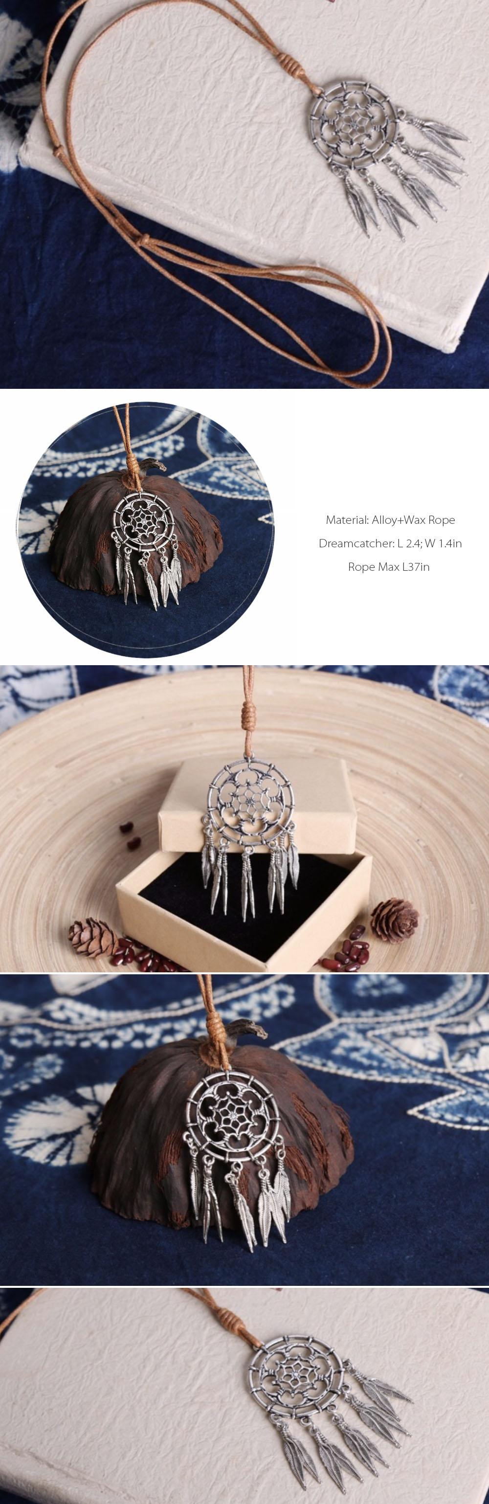Dream Cather Necklace Bohemia Collection