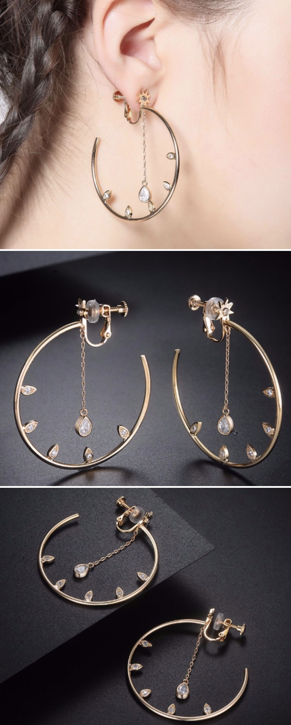 Round Shell Earring Modern and Unique Style