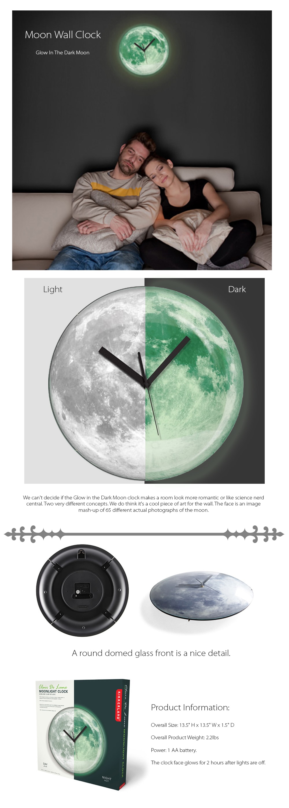 Moon Wall Clock Bring The Moon Back To Your Home