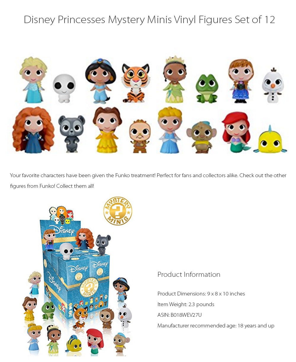 Disney Princesses Mystery Minis (12 set) - ApolloBox